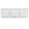 3-voudige wisselschakelaar Aigi wit 230V - LED LED toebehoren 3-voudige wisselschakelaar Aigi wit 230V - LED LED toebehoren
