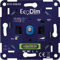 EcoDim LED Dimmer 0–500W | Stille inbouwdimmer
