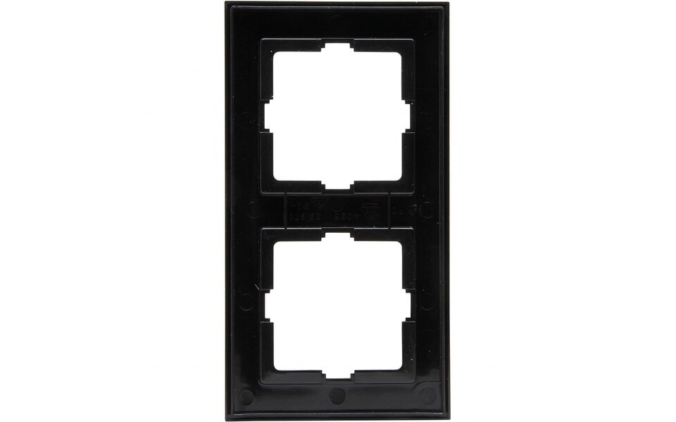 KOPP KOPP Athenis HK07 2-gang cover frame, matte black RAL 9005