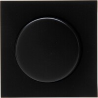 KOPP Athenis HK07 cover plate dimmer matte black incl. button