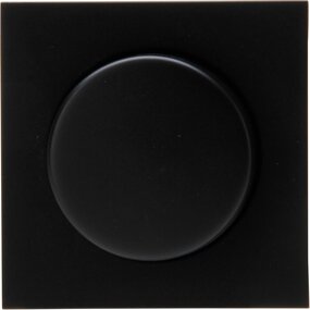 KOPP Athenis HK07 afdekplaat dimmer mat zwart incl knop KOPP Athenis HK07 afdekplaat dimmer mat zwart incl knop