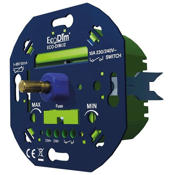 EcoDim EcoDim ECO-DIM.12 1-10V LED-dimmer 50 mA inbouw soft-start EcoDim EcoDim ECO-DIM.12 1-10V LED-dimmer 50 mA inbouw soft-start
