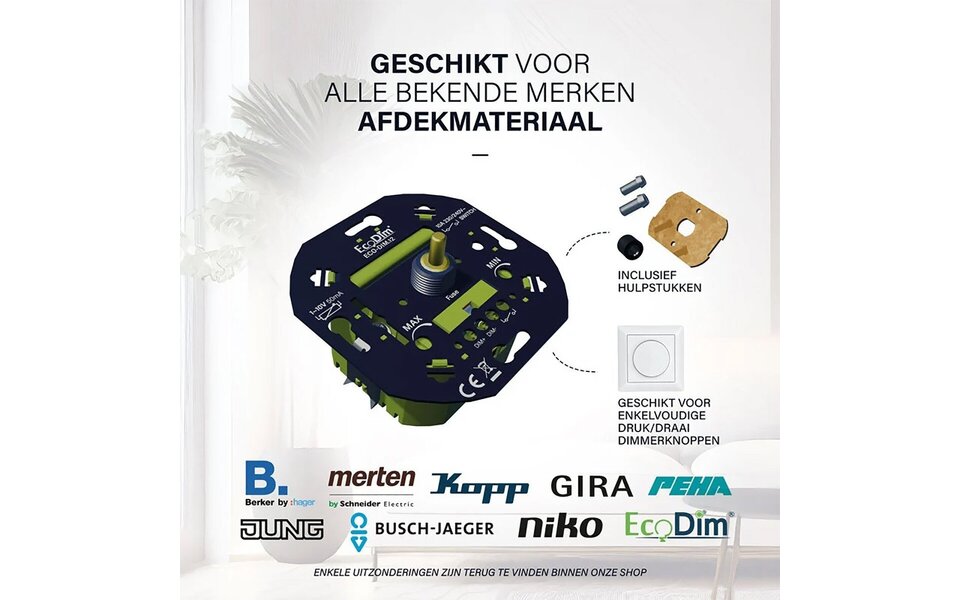 EcoDim EcoDim ECO-DIM.12 1-10V LED-dimmer 50 mA inbouw soft-start EcoDim EcoDim ECO-DIM.12 1-10V LED-dimmer 50 mA inbouw soft-start