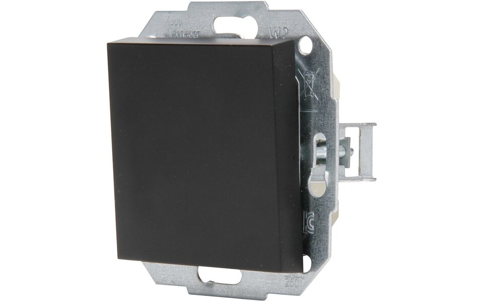 KOPP KOPP Athenis HK07 1-gang matte black two-way switch KOPP KOPP Athenis HK07 1-gang matte black two-way switch