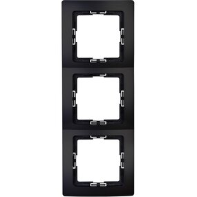 KOPP Paris HK05 3-voudig afdekraam mat zwart inbouw voor LED KOPP Paris HK05 3-voudig afdekraam mat zwart inbouw voor LED