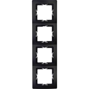 KOPP Afdekraam Paris HK05 4‑voudig Mat Zwart