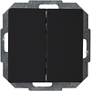KOPP Paris HK05 2-button series switch matte black 10A
