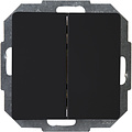 KOPP Paris HK05 2-button series switch matte black 10A KOPP Paris HK05 2-button series switch matte black 10A