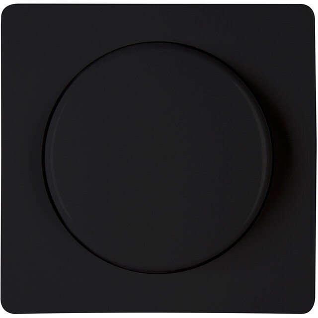 KOPP Paris HK05 dimmer afdekplaat mat zwart incl. knop LED toebehoren
