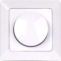 Aigi LED recessed dimmer glossy white 3-60W 230V push/turn button Aigi LED recessed dimmer glossy white 3-60W 230V push/turn button