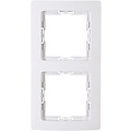 KOPP Paris HK05 2-gang cover frame Arctic gloss white