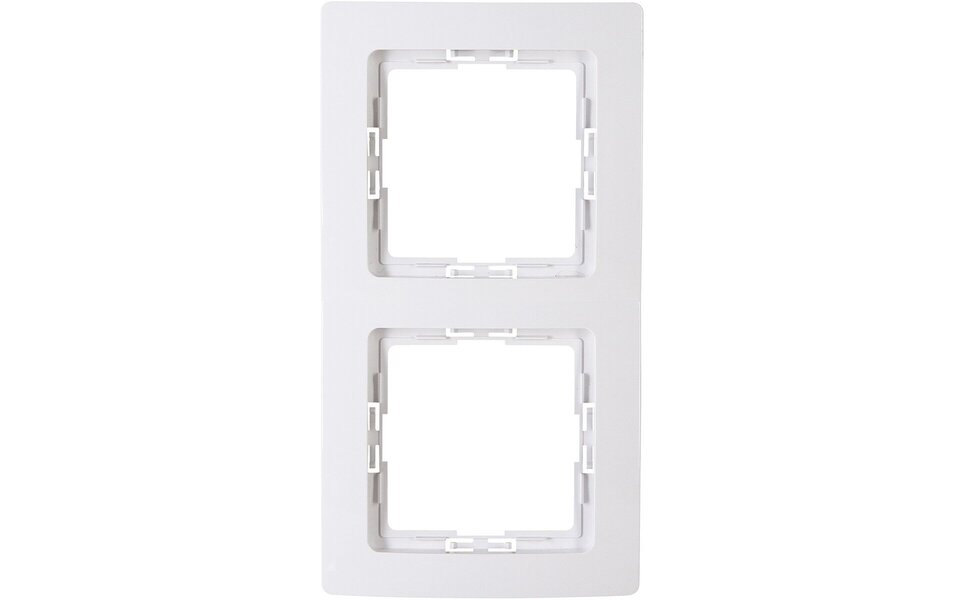 KOPP KOPP Paris HK05 2-gang cover frame Arctic gloss white
