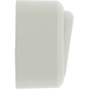 Polarwitte 1-voudige wisselschakelaar opbouw met enkel knop voor LED verlichting 250V kunststof duurzaam