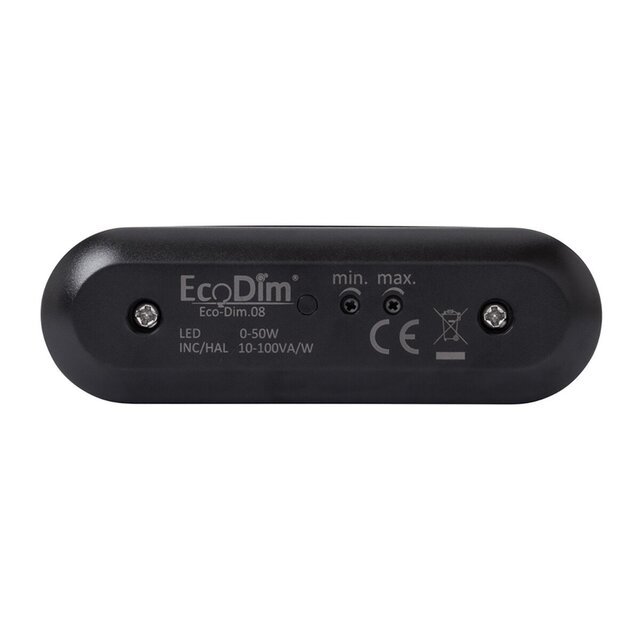 EcoDim EcoDim LED Cord Dimmer 0-50W - compact black dimmer