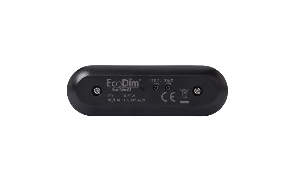 EcoDim EcoDim LED Cord Dimmer 0-50W - compact black dimmer