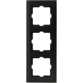 KOPP Athenis 3-voudig afdekraam mat zwart RAL9005 KOPP Athenis 3-voudig afdekraam mat zwart RAL9005