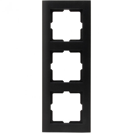 KOPP Athenis 3-voudig afdekraam mat zwart RAL9005 KOPP Athenis 3-voudig afdekraam mat zwart RAL9005