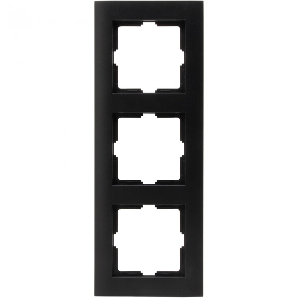 KOPP KOPP Athenis 3-voudig afdekraam mat zwart RAL9005 KOPP KOPP Athenis 3-voudig afdekraam mat zwart RAL9005