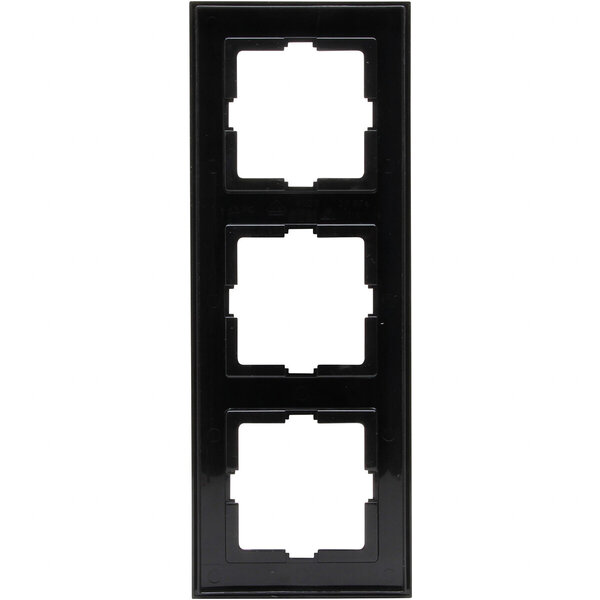 KOPP KOPP Athenis 3-voudig afdekraam mat zwart RAL9005 KOPP KOPP Athenis 3-voudig afdekraam mat zwart RAL9005