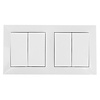 Aigi Cika 2-way changeover switch 4-button White 230V LED Aigi Cika 2-way changeover switch 4-button White 230V LED