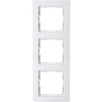 KOPP Paris HK05 3-way cover frame Arctic gloss white