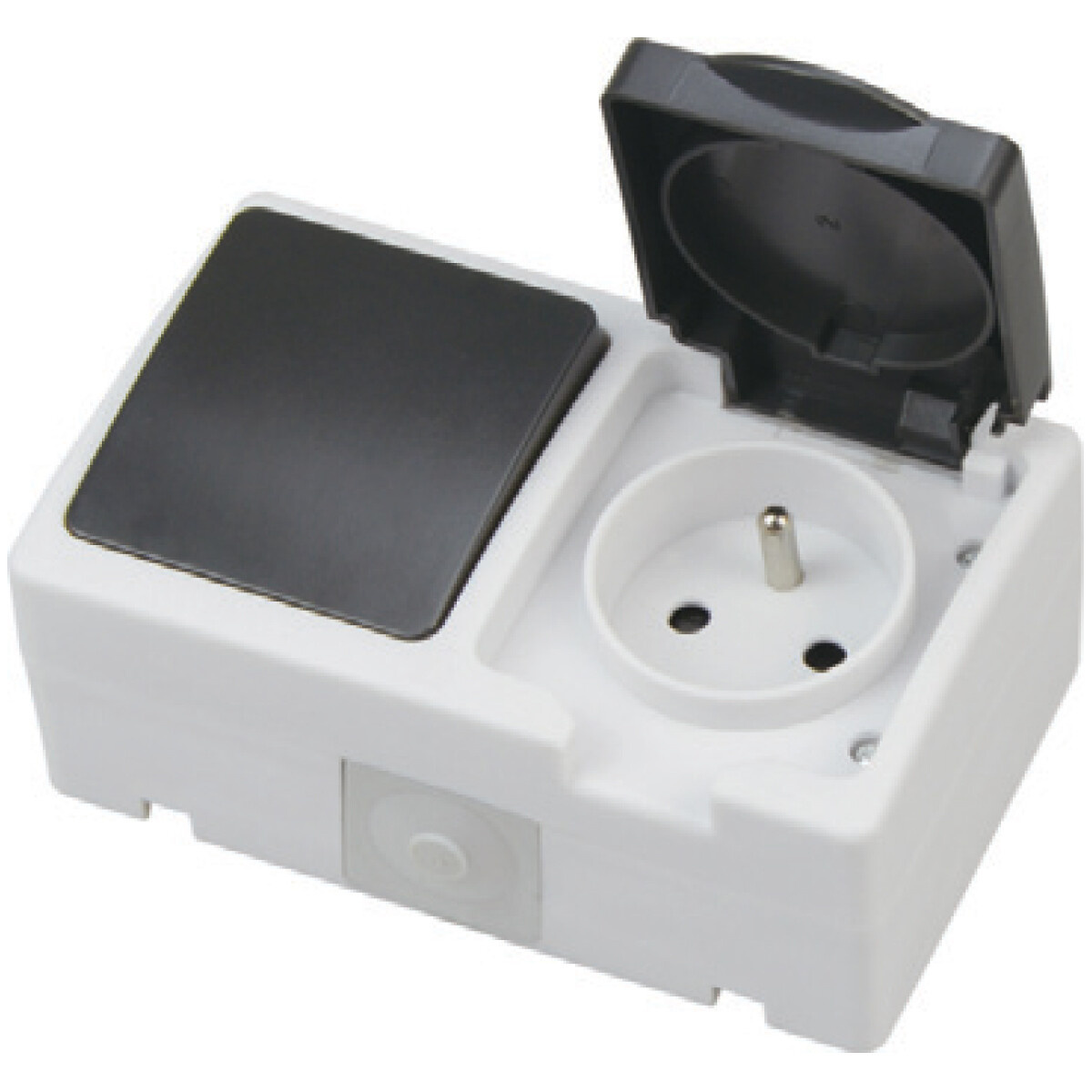 Shocket Ip54 Earthed outdoor socket IP54 230V/10A – surface-mounted switch