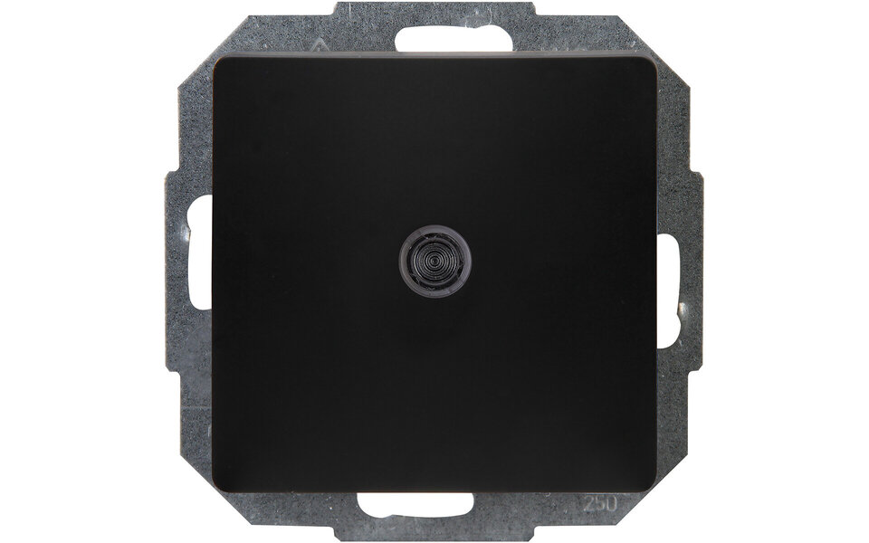 KOPP KOPP Paris HK05 matte black two-way switch with light