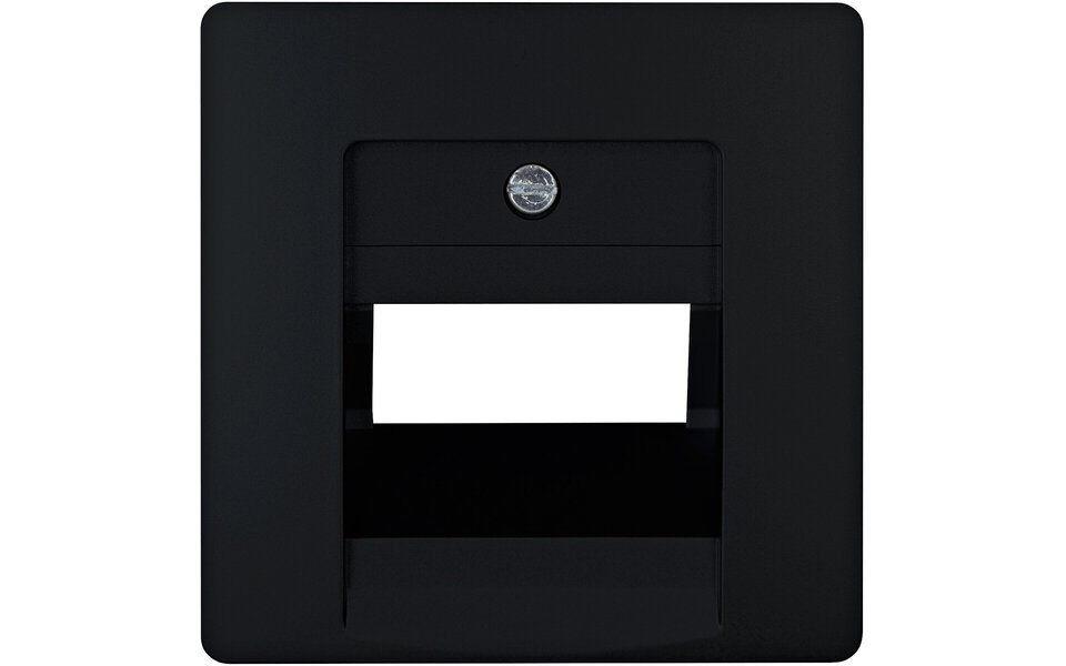 KOPP KOPP Paris HK05 Cover plate Matte Black - Double UTP/UAE KOPP KOPP Paris HK05 Cover plate Matte Black - Double UTP/UAE