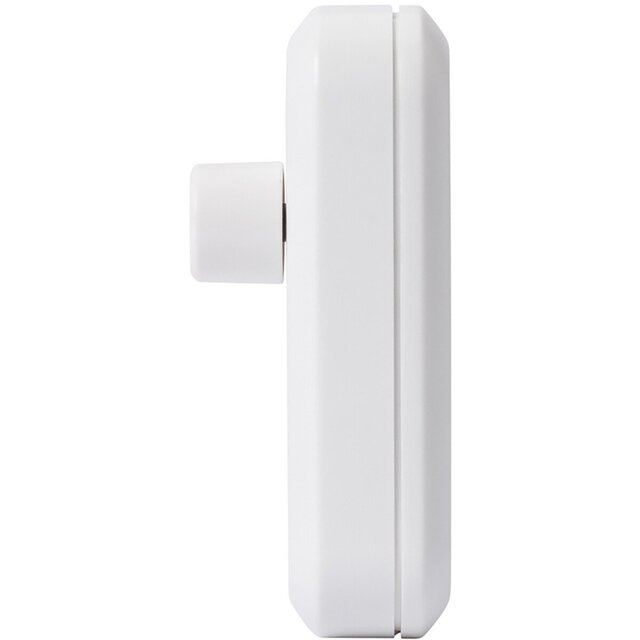Compacte zwarte EcoDim LED snoerdimmer met draaiknop voor vloeiend dimmen van 0-50W LED-lampen
