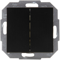 KOPP Athenis HK07 matte black 2-button two-way switch
