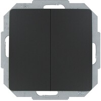 KOPP Matte Black 2-button Double Changeover Switch Paris HK05