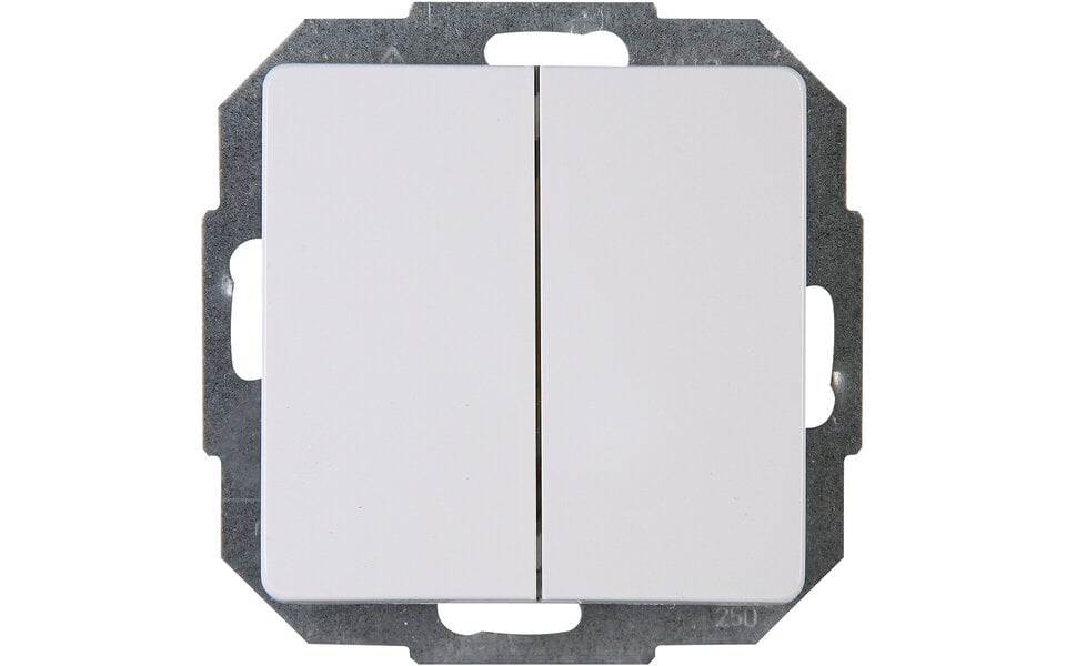 KOPP KOPP Series Switch 2-fold Arctic Gloss White 10A KOPP KOPP Series Switch 2-fold Arctic Gloss White 10A