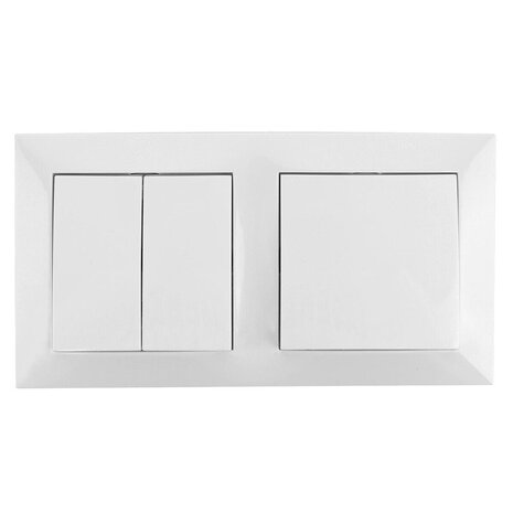 Aigi Cika wisselschakelaar 3-knops 230V LED Aigi Cika wisselschakelaar 3-knops 230V LED