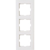 KOPP Athenis HK07 3-gang cover frame clear gloss white