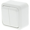 Q-LINK Double Series Switch 2-button Polar White LED Q-LINK Double Series Switch 2-button Polar White LED