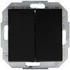 KOPP Athenis HK07 dubbele serieschakelaar inbouw mat zwart KOPP Athenis HK07 dubbele serieschakelaar inbouw mat zwart