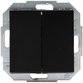 KOPP Athenis HK07 double series switch, flush-mounted, matte black