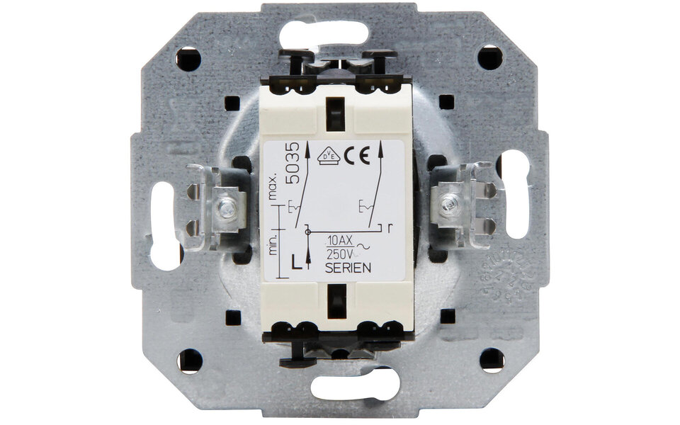 KOPP KOPP Athenis HK07 double series switch, flush-mounted, matte black