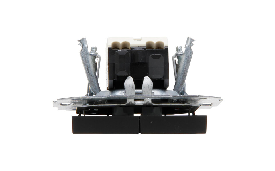 KOPP KOPP Athenis HK07 dubbele serieschakelaar inbouw mat zwart KOPP KOPP Athenis HK07 dubbele serieschakelaar inbouw mat zwart