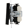 KOPP KOPP Athenis HK07 double series switch, flush-mounted, matte black
