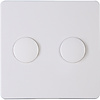 KOPP Paris HK05 DUO Dimmer Cover Plate Glossy White KOPP Paris HK05 DUO Dimmer Cover Plate Glossy White