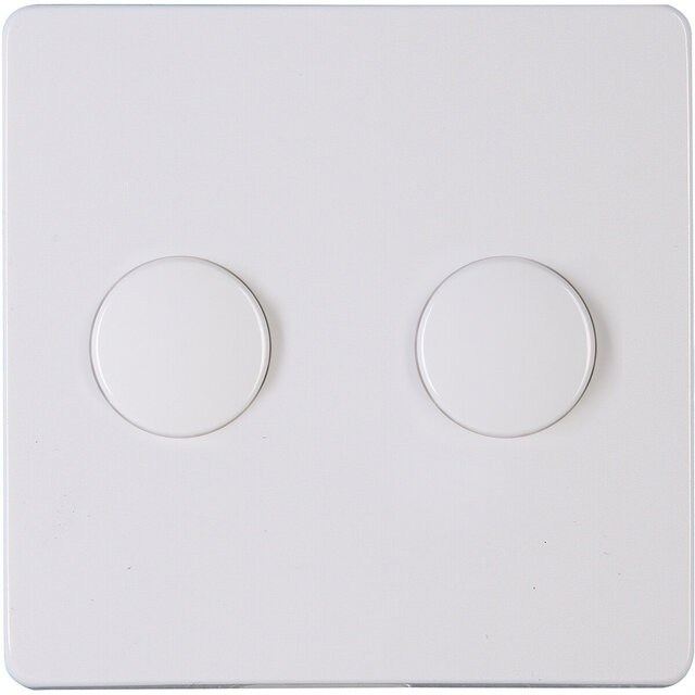 KOPP Paris HK05 DUO Dimmer Afdekplaat Glanzend Wit LED toebehoren