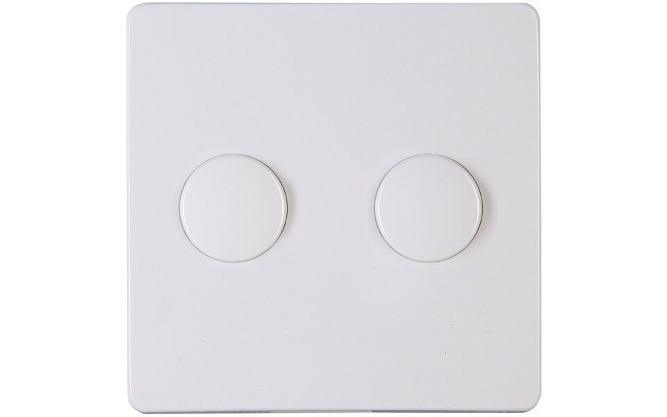 KOPP KOPP Paris HK05 DUO Dimmer Cover Plate Glossy White