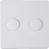 KOPP Paris HK05 DUO Dimmer Afdekplaat Glanzend Wit LED toebehoren