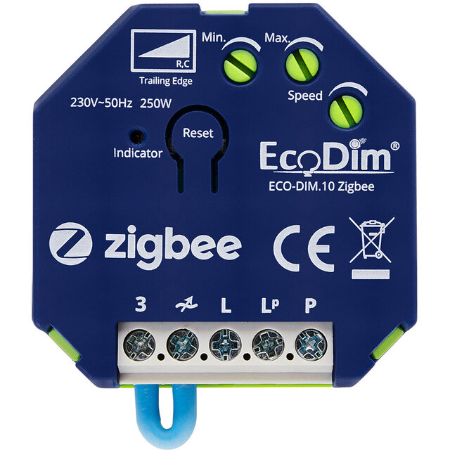 EcoDim Zigbee LED Inbouwdimmer 0–250W (2-draads) LED toebehoren