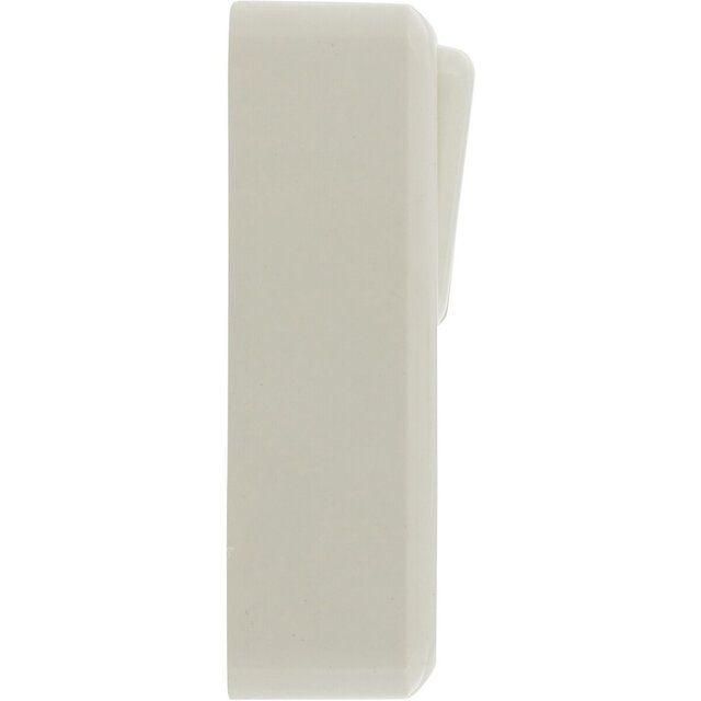 Polarwitte opbouw wandcontactdoos met 2-voudige serieschakelaar en 1 stopcontact met kinderbeveiliging Polarwitte opbouw wandcontactdoos met 2-voudige serieschakelaar en 1 stopcontact met kinderbeveiliging