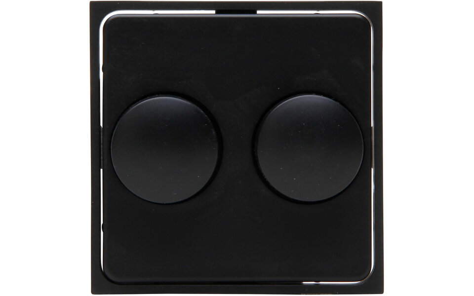 KOPP KOPP Athenis HK07 DUO Dimmer Afdekplaat Mat Zwart KOPP KOPP Athenis HK07 DUO Dimmer Afdekplaat Mat Zwart