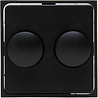 KOPP Athenis HK07 DUO Dimmer Afdekplaat Mat Zwart LED toebehoren