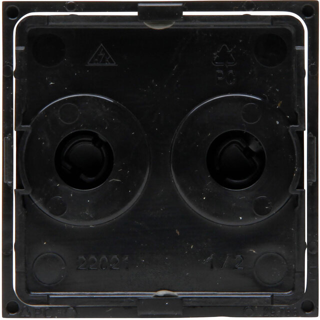 KOPP KOPP Athenis HK07 DUO Dimmer Cover Plate Matt Black