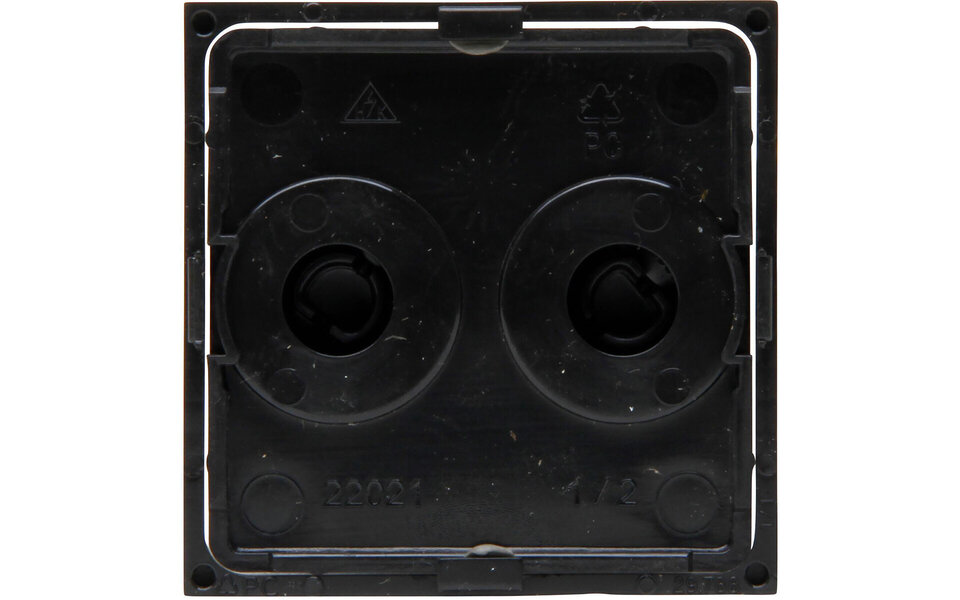 KOPP KOPP Athenis HK07 DUO Dimmer Cover Plate Matt Black